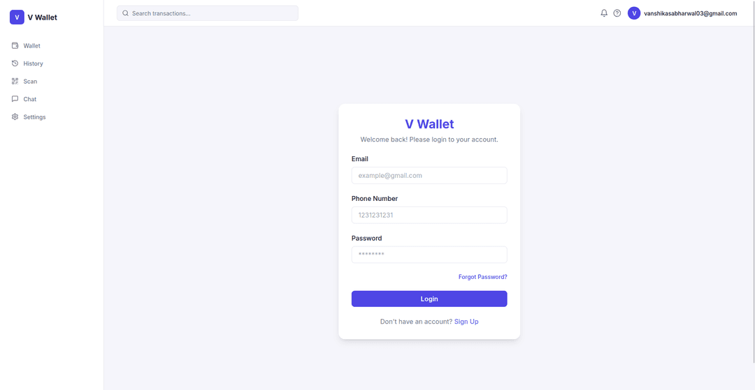 V-Wallet-Web-App